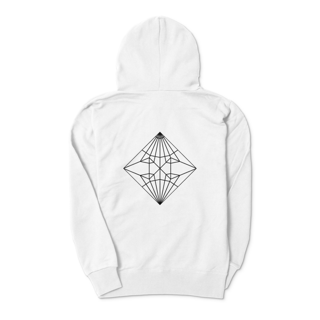 折り鶴パーカー ホワイト