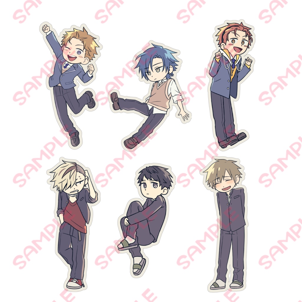ぼく夢ステッカー（全6種）