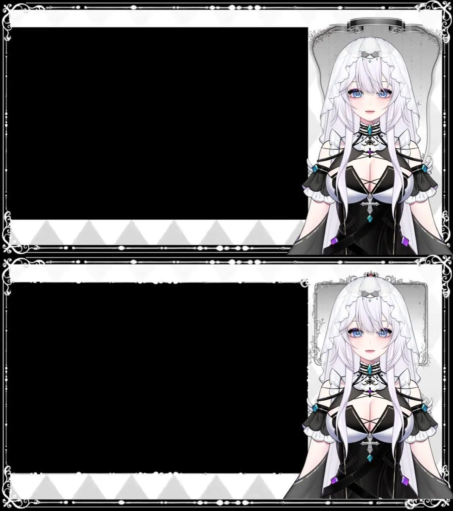 【Live2D 大量販売モデル - 修道女】白髪/王室の姉妹/UI/スマートモデリング