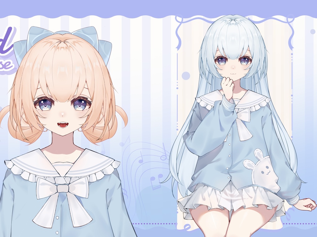 【Live2D DIYモデル—ヌアンヌアン】髪型を変えたり、服の色を変えたり、行動を変えたりできます