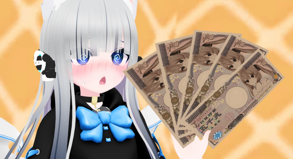 【無料】【3Dモデル】「五千兆札」