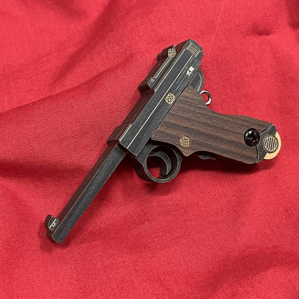 (48)南部式大型自動拳銃(風)ペンダントトップ