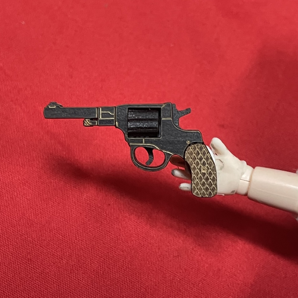 ミニチュア銃(ナガンM1895)左右セット
