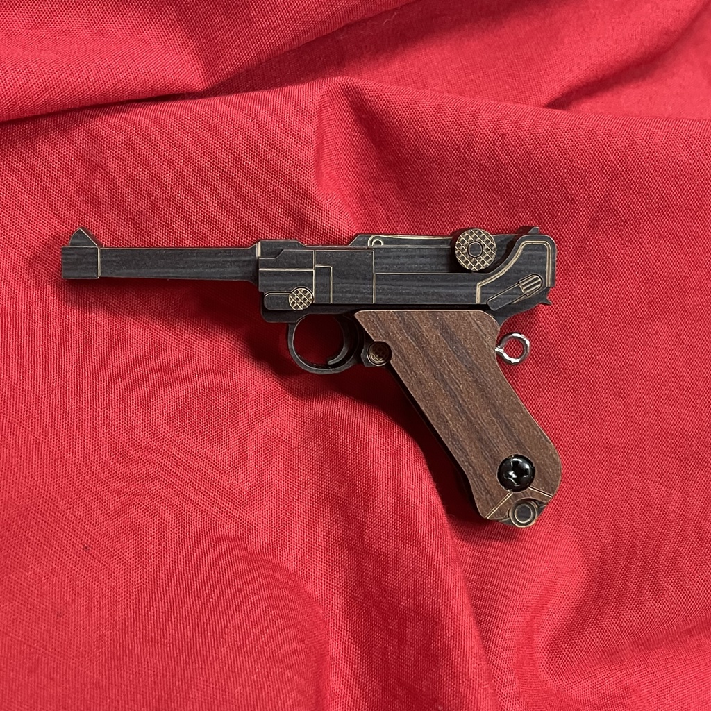 (9)ルガー P08(風)ペンダントトップ