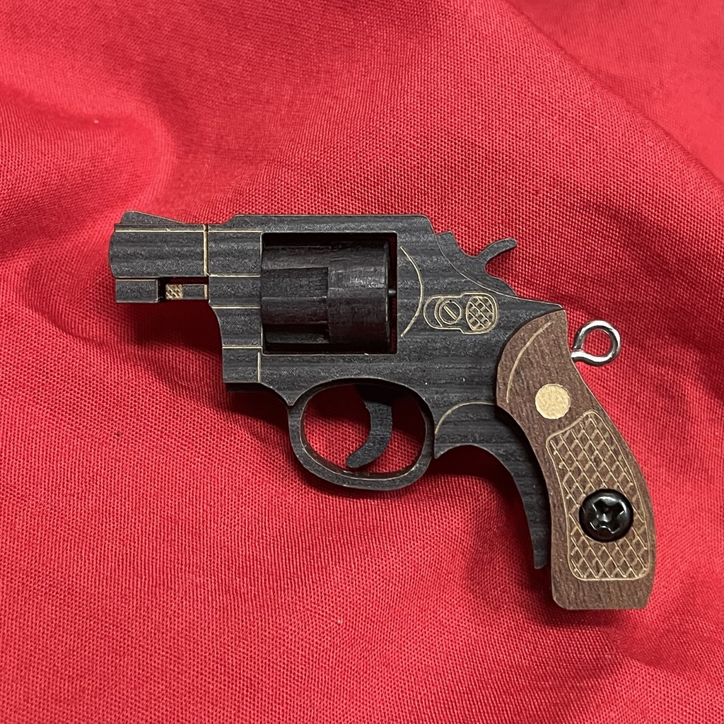 (18-3) S&W M10 グリップアダプター付き(風)ペンダントトップ