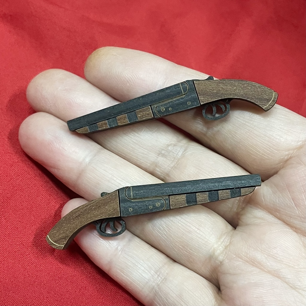 ミニチュア 水平二連散弾銃