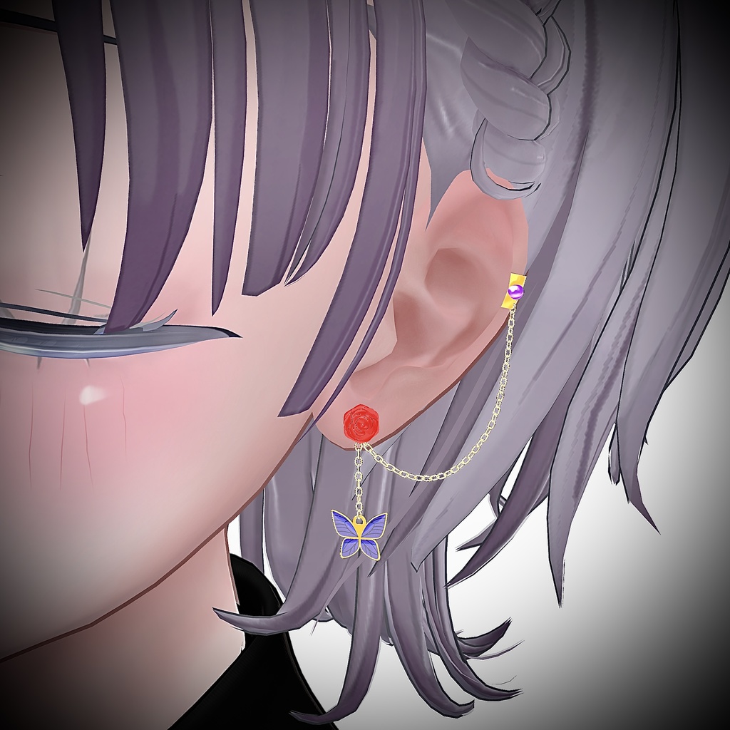 【無料】butterfly earrings