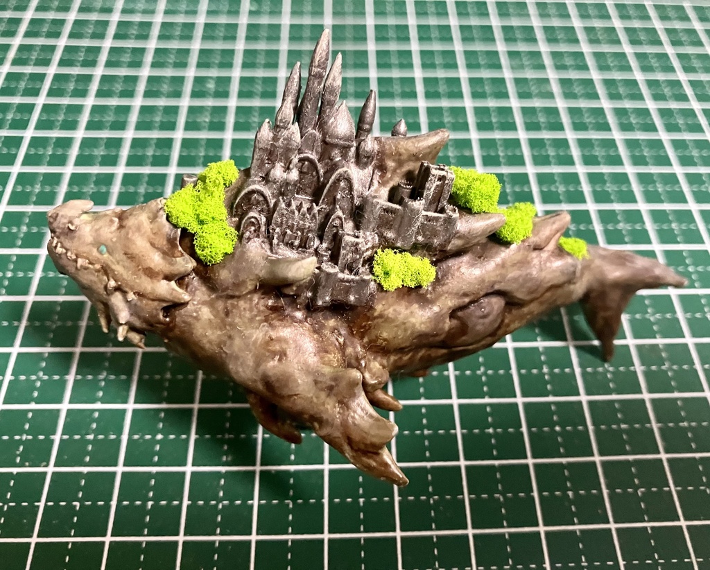 巨獣浮遊島【弐番艦•古城】ミニ塗装済完成品