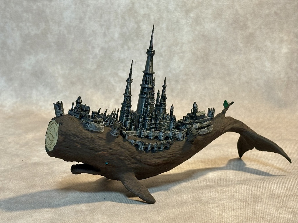 切り株クジラ【中サイズ】完成品
