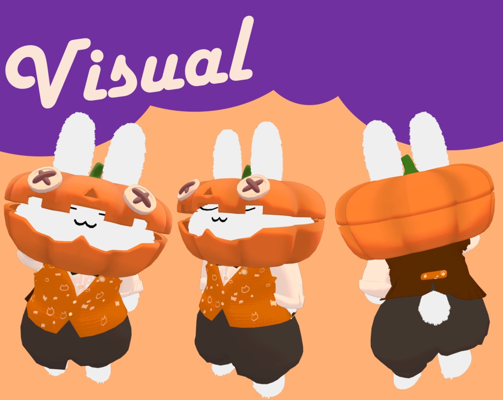 【VRC】🎃パンプキンマスク🎃