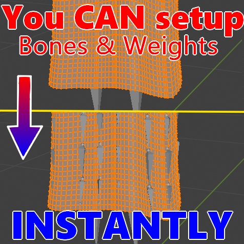 PhysBone AutoRig – Blender Add-on for Instant Bone & Weight Generation [VRChat Blender]