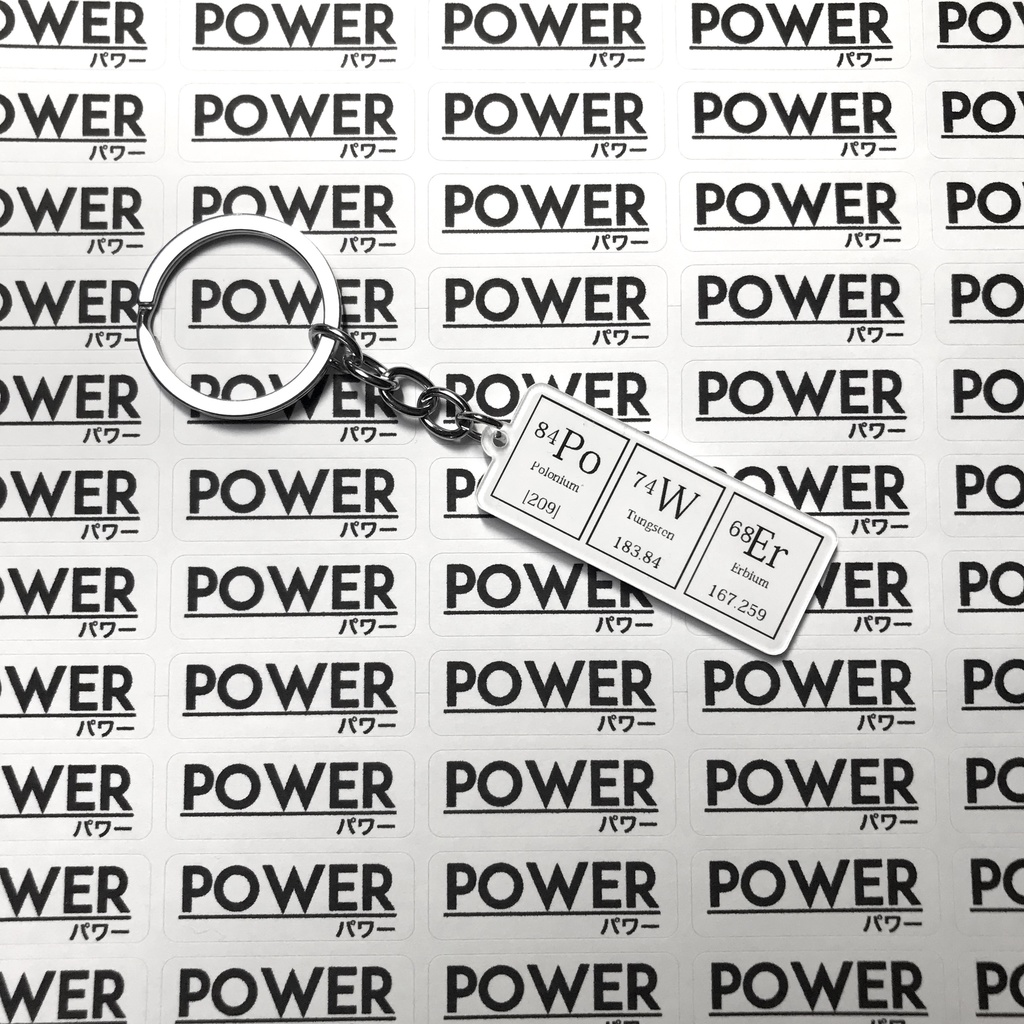 【限定復刻】元素記号アクリルキーホルダー