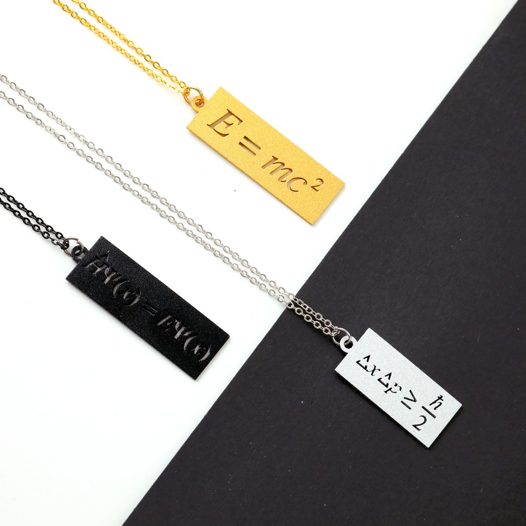 数式プレートネックレス 科学雑貨scientia Booth