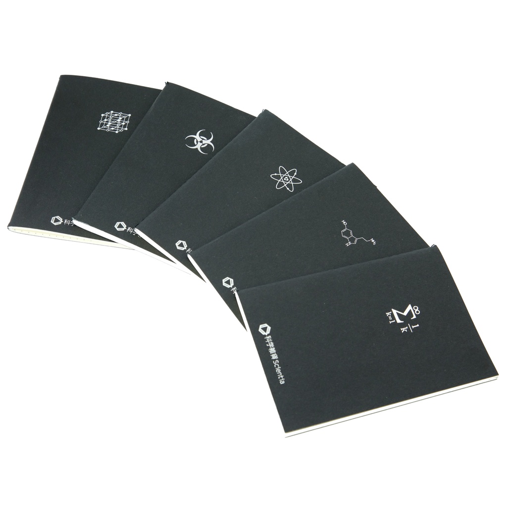 理系A6箔押しノート