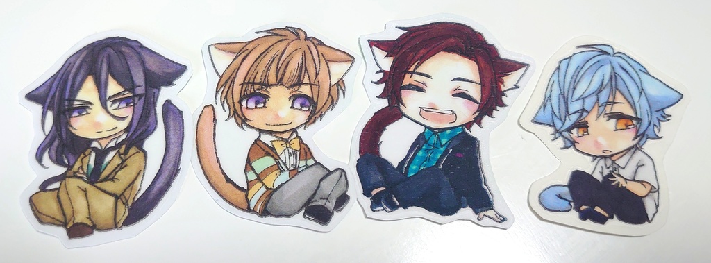 えすり猫耳シールセット