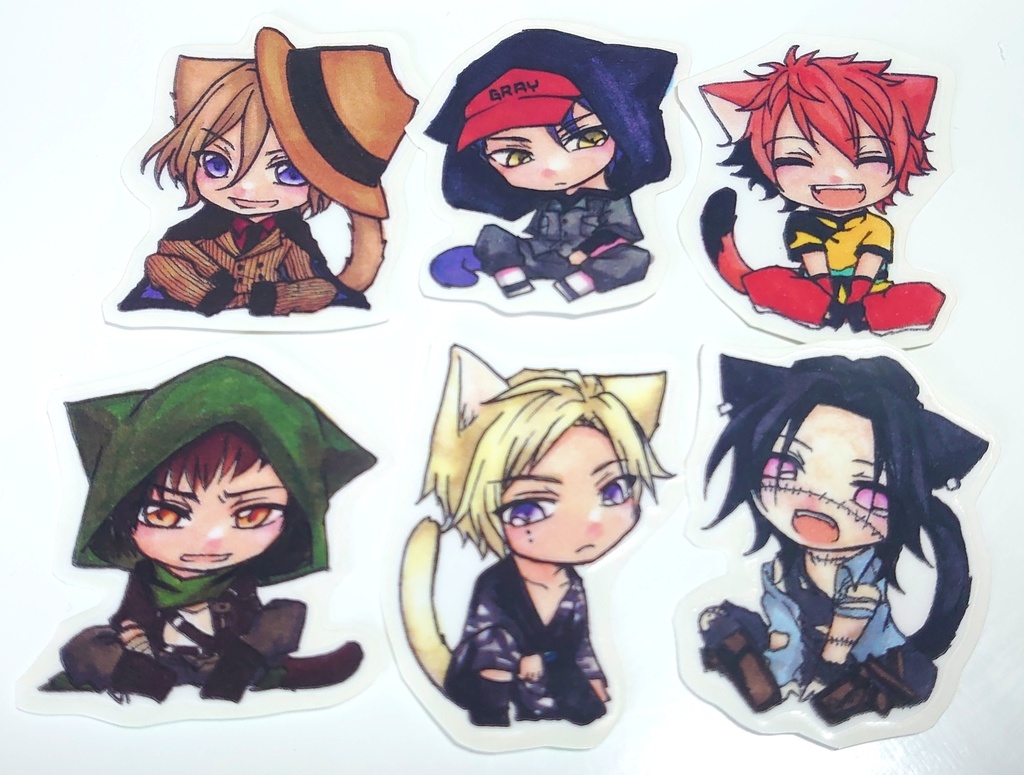 えすり猫耳シールセット