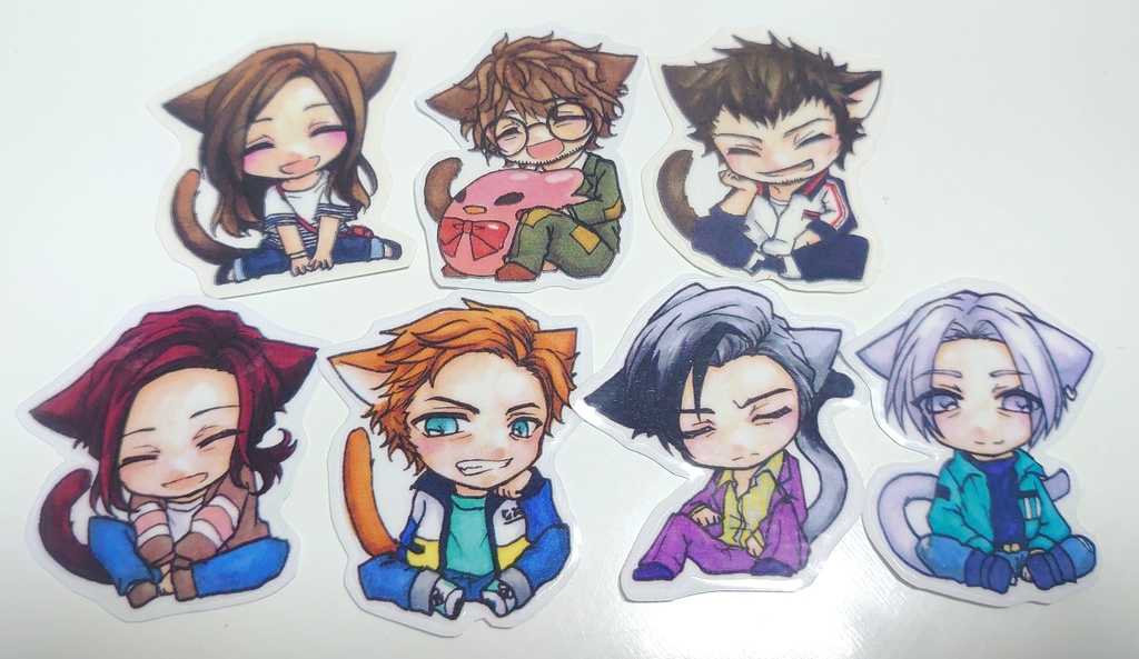 えすり猫耳シールセット