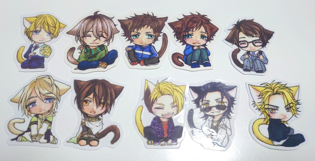 えすり猫耳シールセット