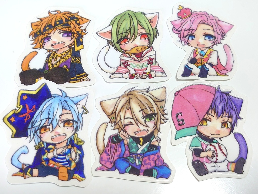 えすり猫耳シールセット