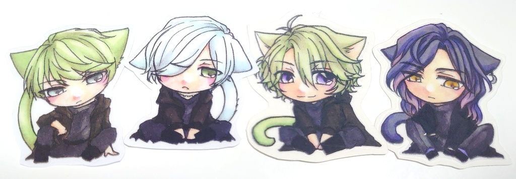 えすり猫耳シールセット