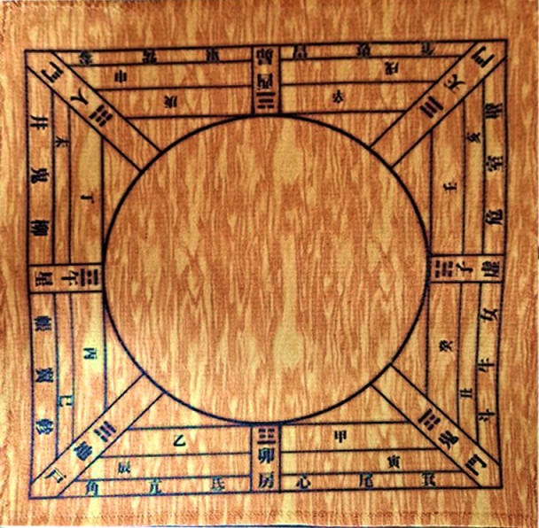 六壬式盤風ハンドタオル