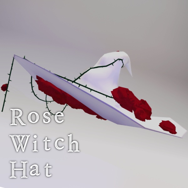 Rose Witch Hat 薔薇の魔女帽子 장미 마녀 모자