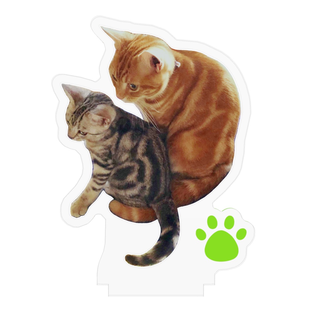 猫アクリルフィギュア なかよし兄弟