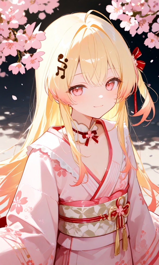 《無料》音乃瀬奏 花見イラスト《初出品》