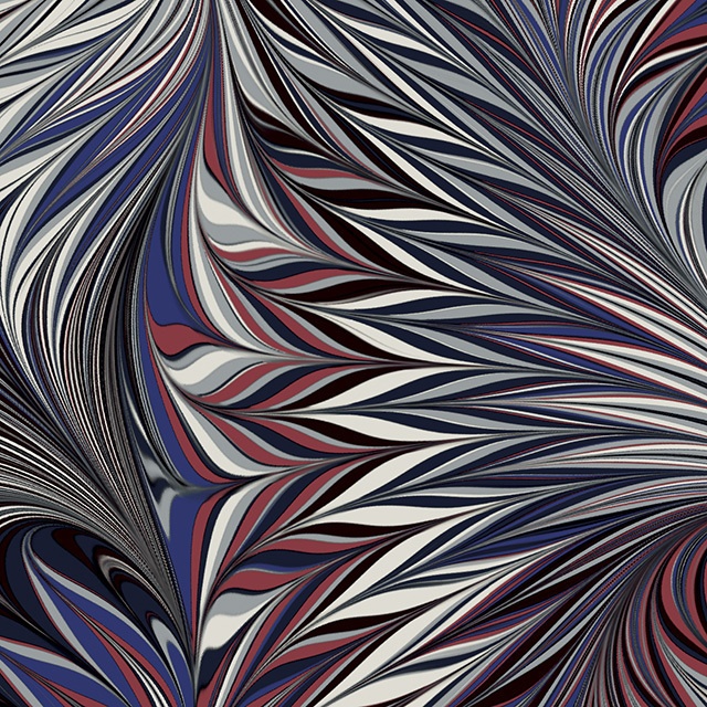 印刷用 <A3判>マーブル紙 birdwings 01A