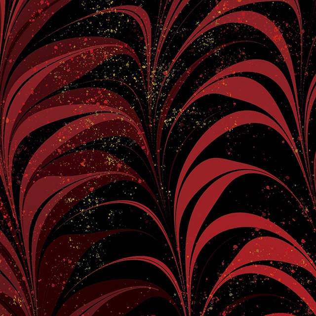 印刷用 <A3判>マーブル紙 fern 08B