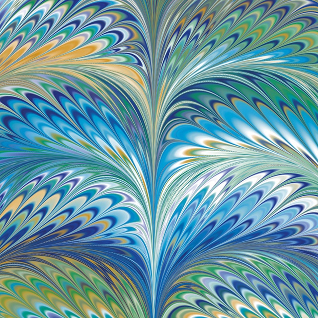 印刷用 <A3判>マーブル紙 spiraea 09A