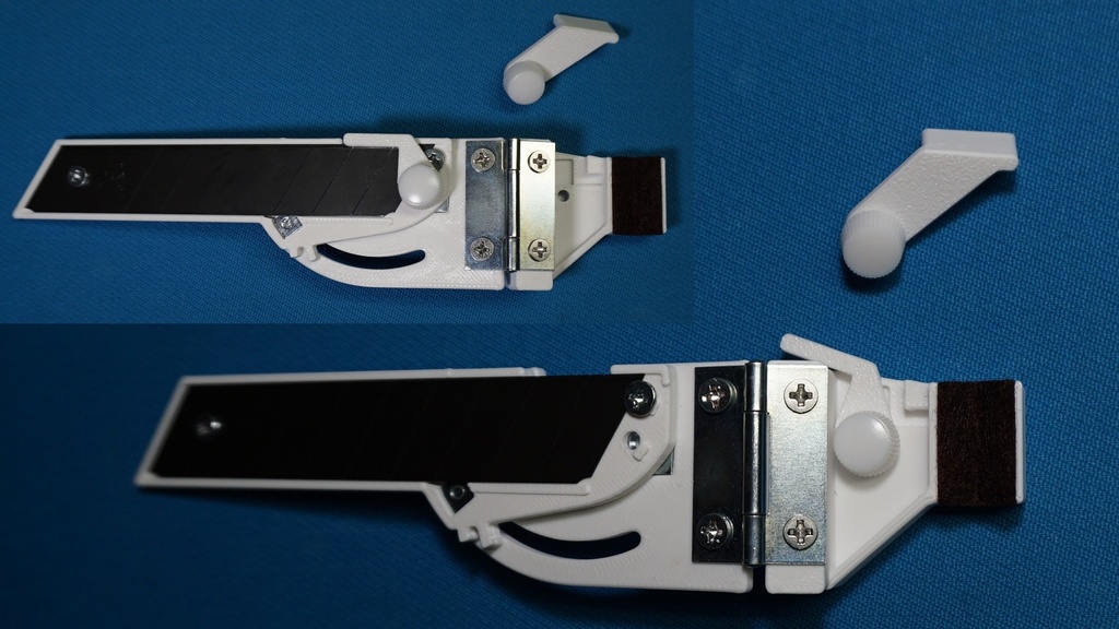 Tool to Trim the Side of a Billiard Cue Tip (Includes 5 Replacement Blades)