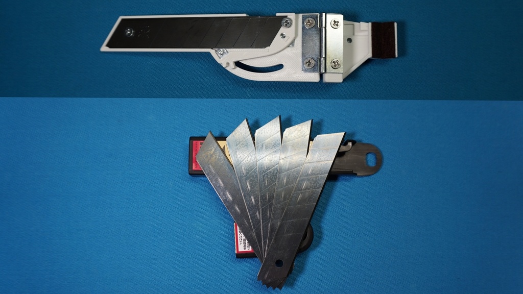 Tool to Trim the Side of a Billiard Cue Tip (Includes 5 Replacement Blades)