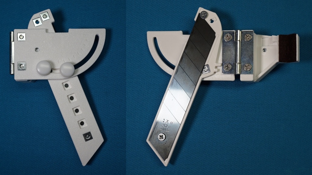 Tool to Trim the Side of a Billiard Cue Tip (Includes 5 Replacement Blades)