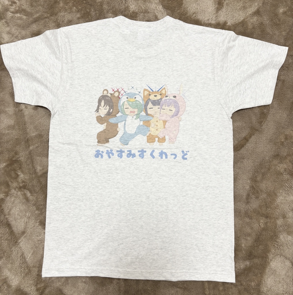 おやすみすくわっどTシャツ