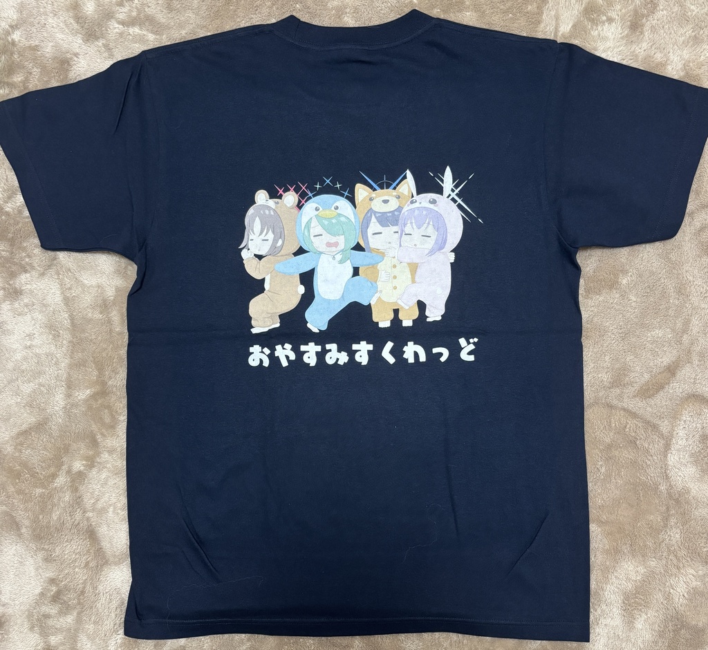 おやすみすくわっどTシャツ