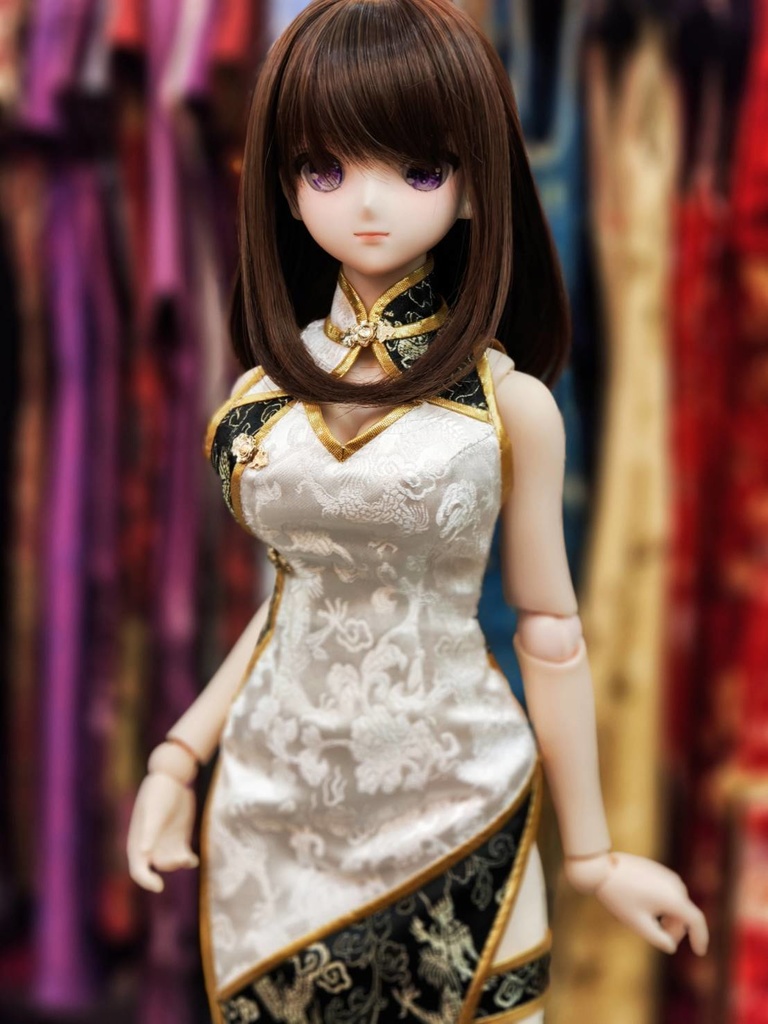 双彩龍紋チャイナドレス