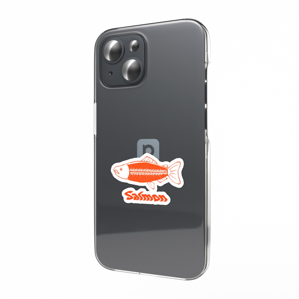 サーモン片身外し ステッカー