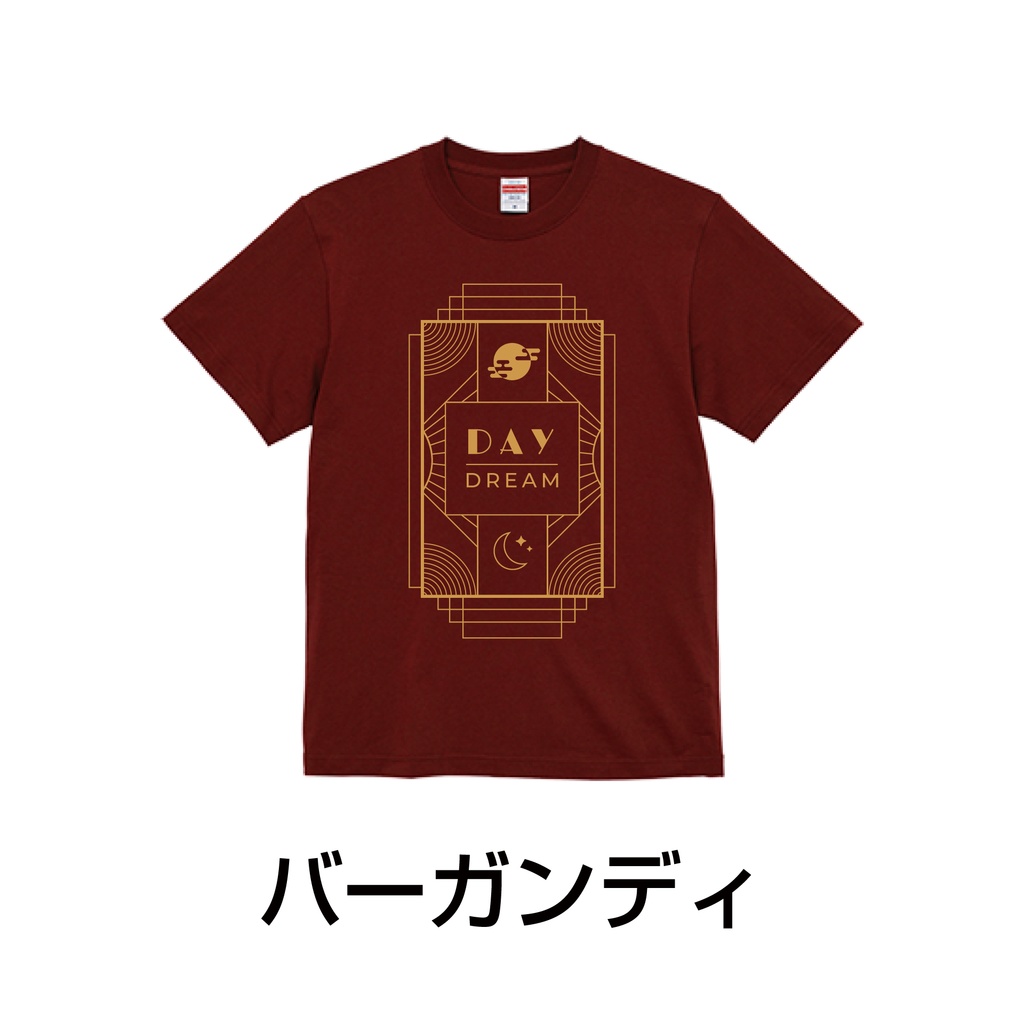 Art Deco T-Shirts 【バーガンディ】