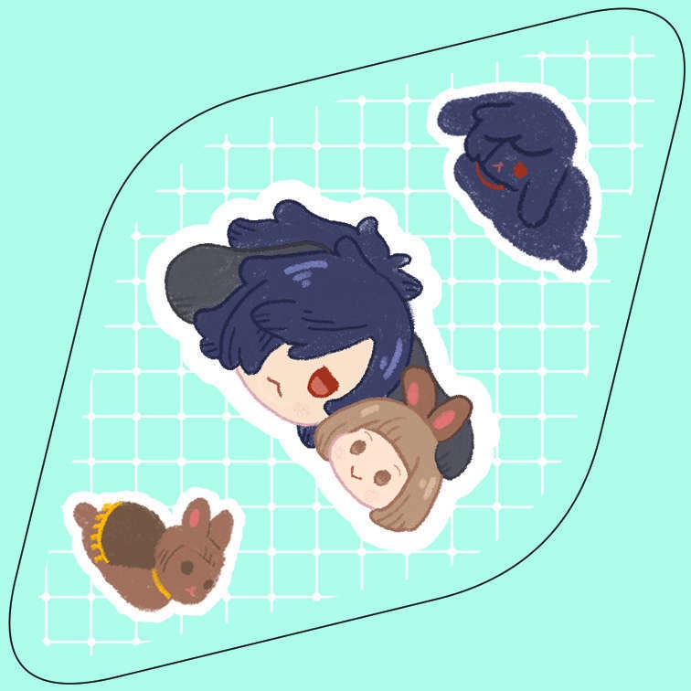 うさぎでんまえアクキー