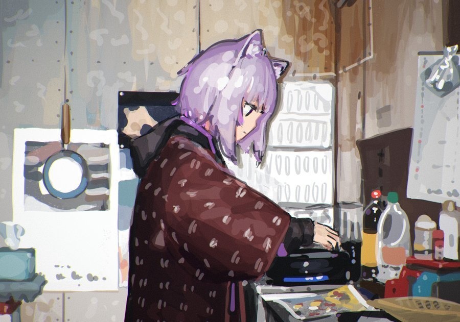 【C107新刊】猫又おかゆイラスト集「threre, generally, is only love」