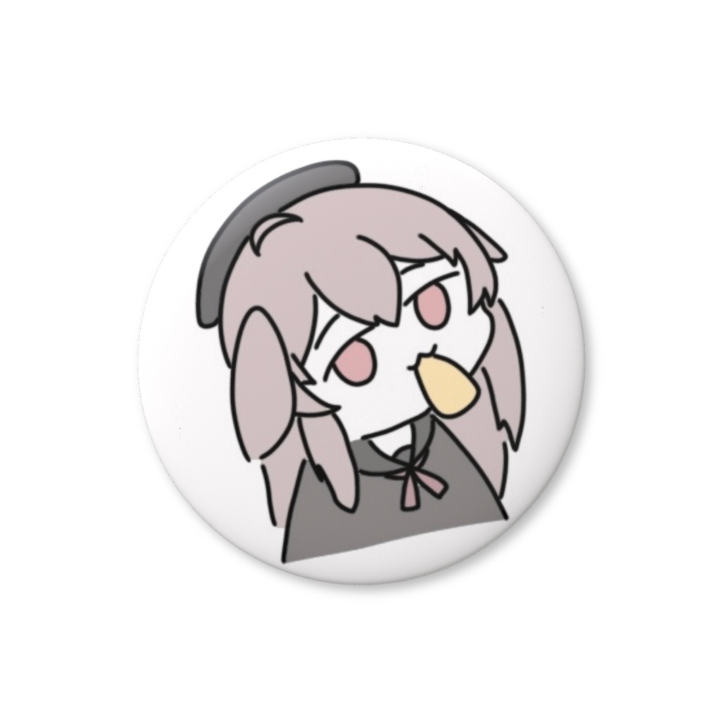 輝夜ちゃん油揚げもぐもぐ缶バッチ💕