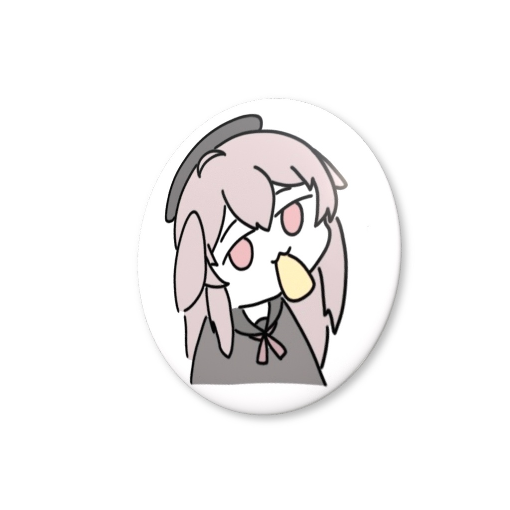 輝夜ちゃん油揚げもぐもぐ缶バッチ💕