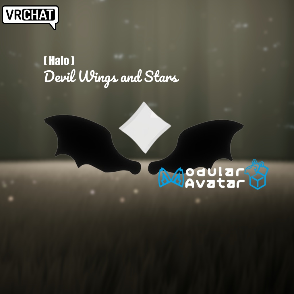 [VRChat]( Halo )Devil Wings and Stars