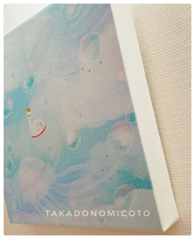 ここは海かなお空かな【キャンバスプリント】