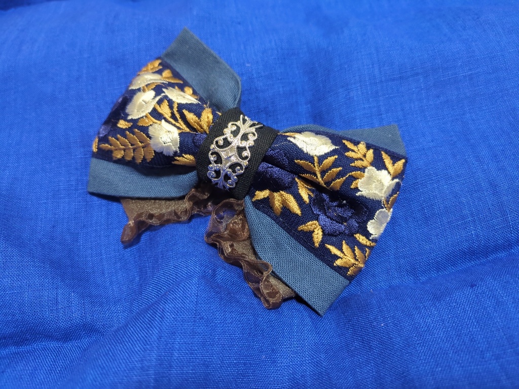 文久土佐組イメージリボンバレッタ&リボンバッグチャーム