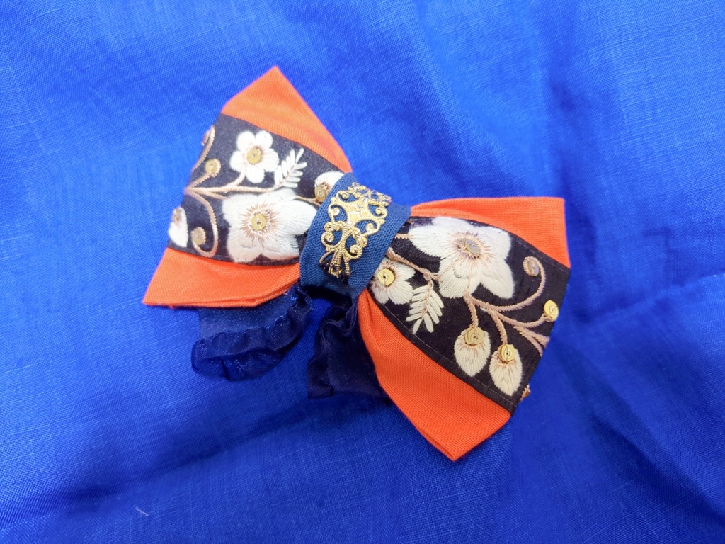 文久土佐組イメージリボンバレッタ&リボンバッグチャーム