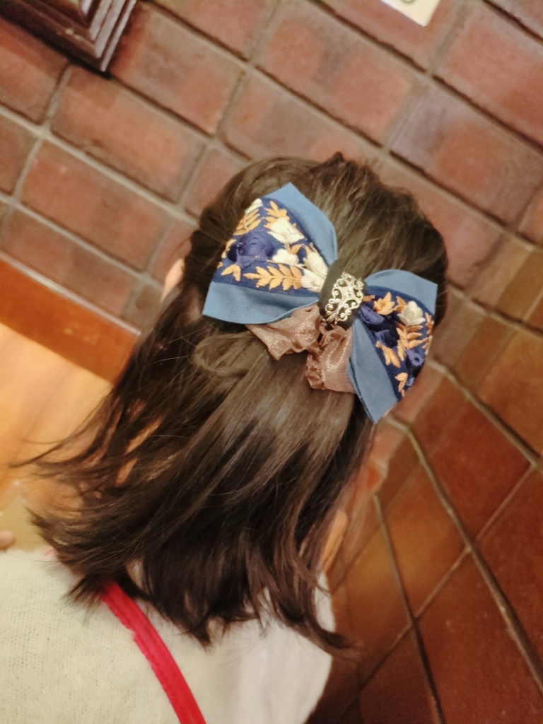 文久土佐組イメージリボンバレッタ&リボンバッグチャーム