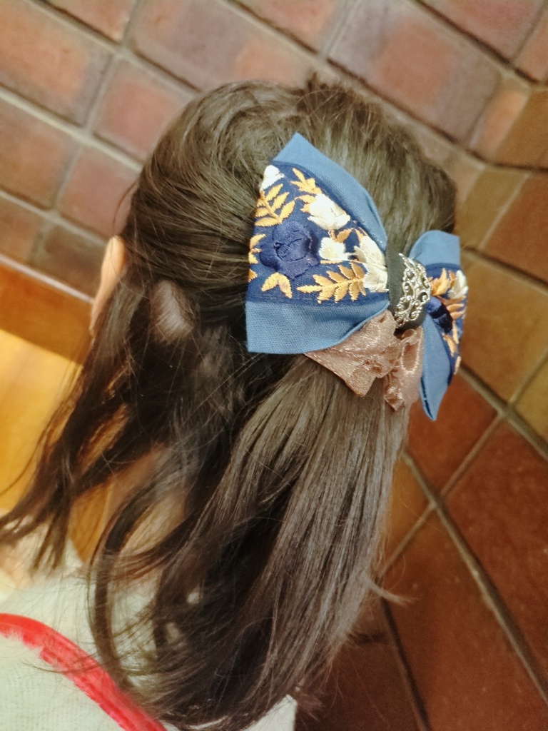 文久土佐組イメージリボンバレッタ&リボンバッグチャーム