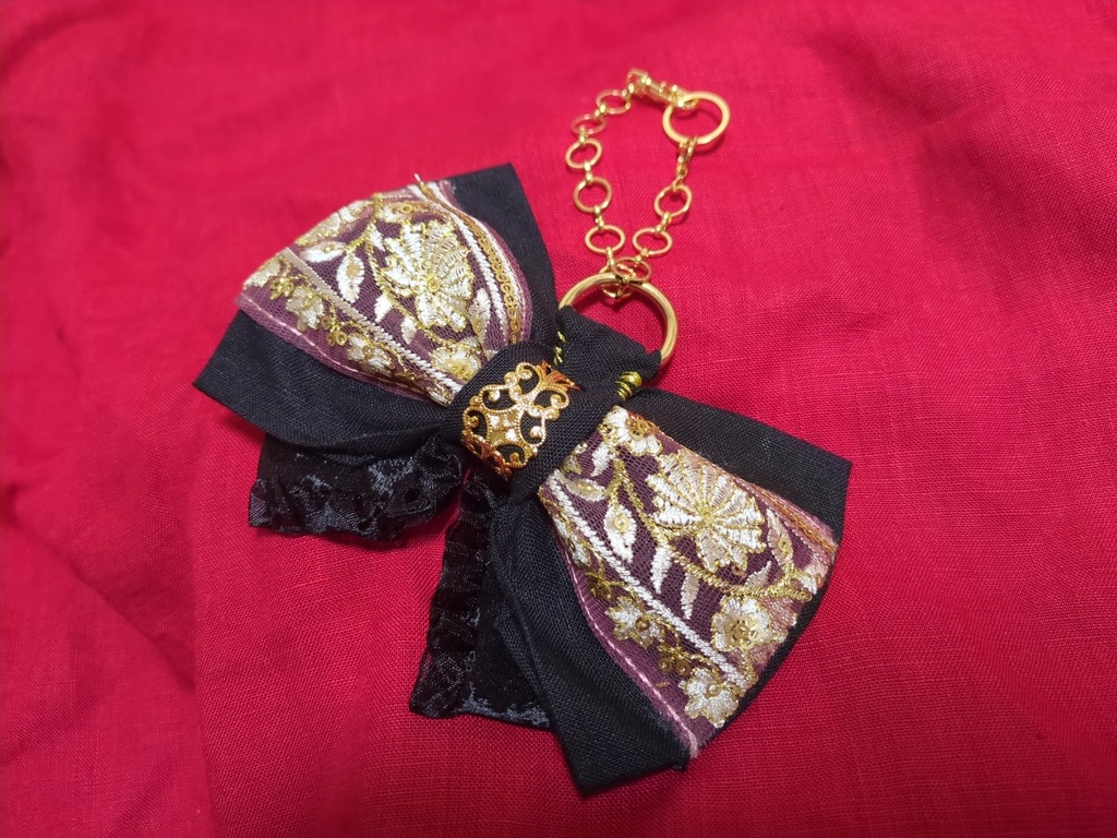 古備前派イメージリボンバッグチャーム